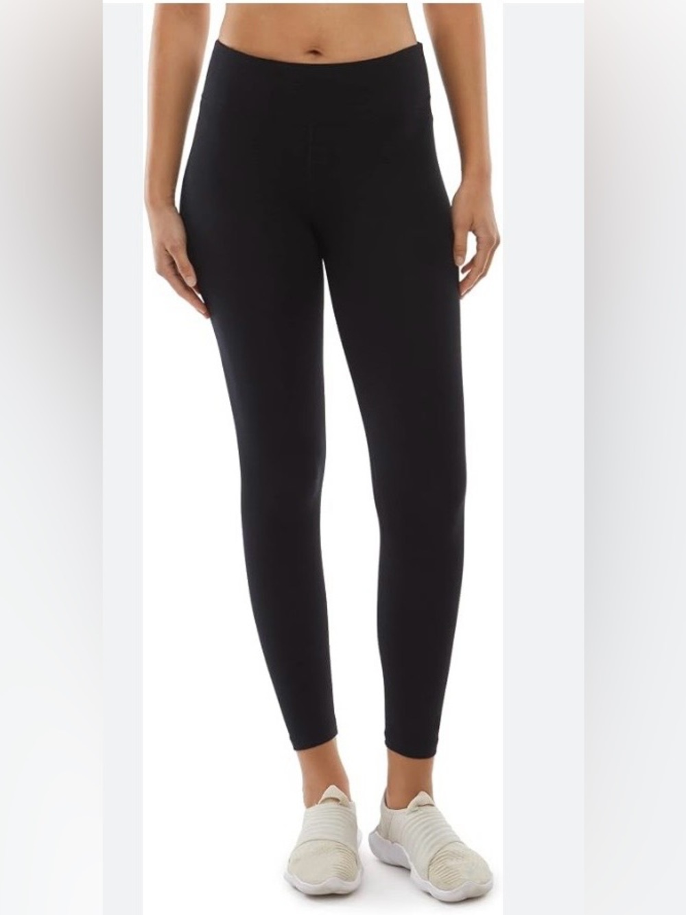 Danskin Black Medium Ankle Leggings Style 9388 with pockets